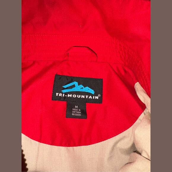 Vintage Tri-Mountain Red Stanford GSB Embroidered Zip Jacket Size M - Picture 5 of 5